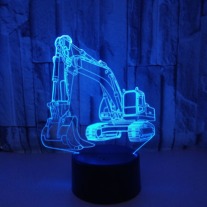 Excavator 3D Lamp