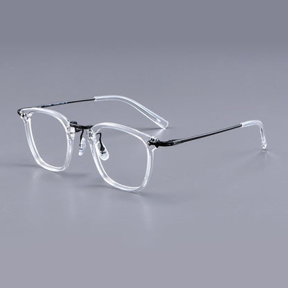 GMS806 Pure Titanium Glasses Rim Retro Sheet Metal Eyeglass Frame Business Myopia Glasses Rim