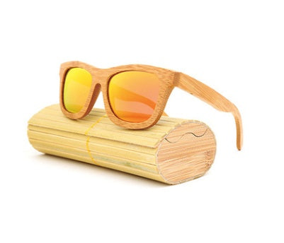 Sunglasses explosion multicolor bamboo glasses coated sunglasses