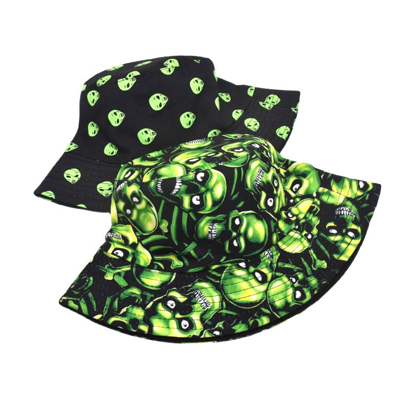 Women's Fashion Outdoor Skull Pattern Printed Hat