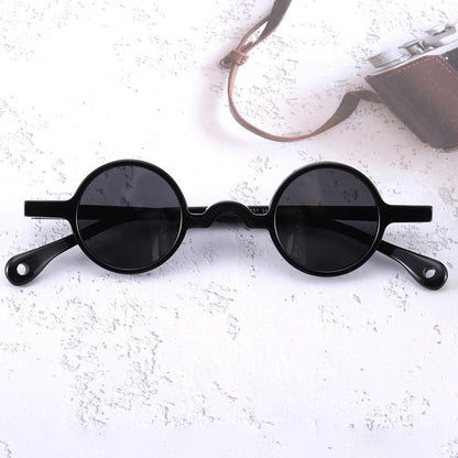 Color Paillette Retro Sunglasses Polarized Plate Street Shooting Spectacle