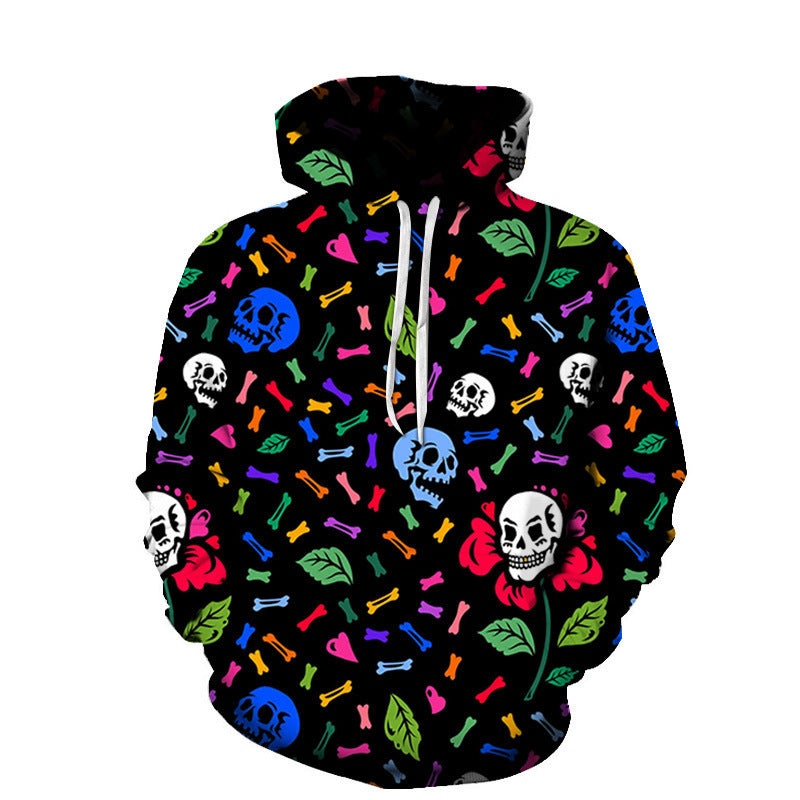 Youth 3D Printed Skull Hoodie