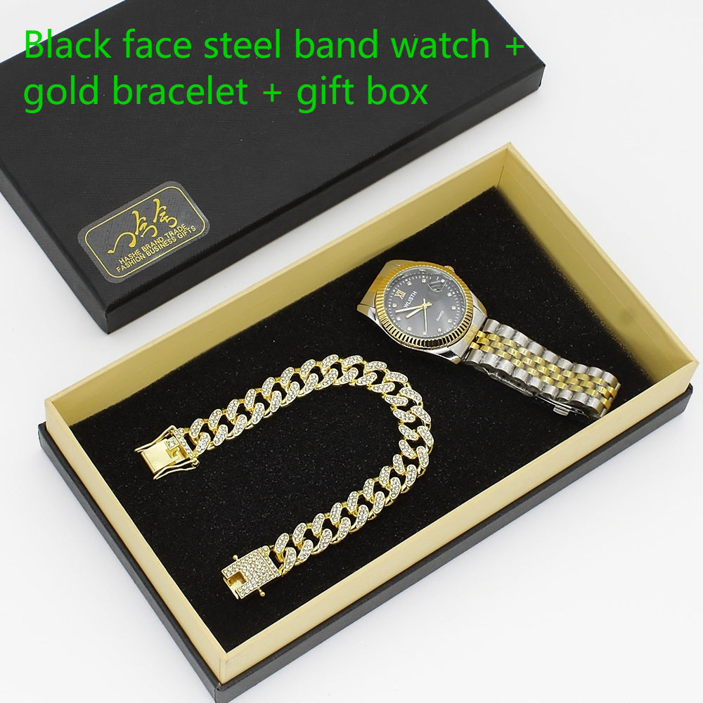 Wristwatch Glasses New Men's Watch Business Foreign Trade Sunglasses Watch Gift Box Suit