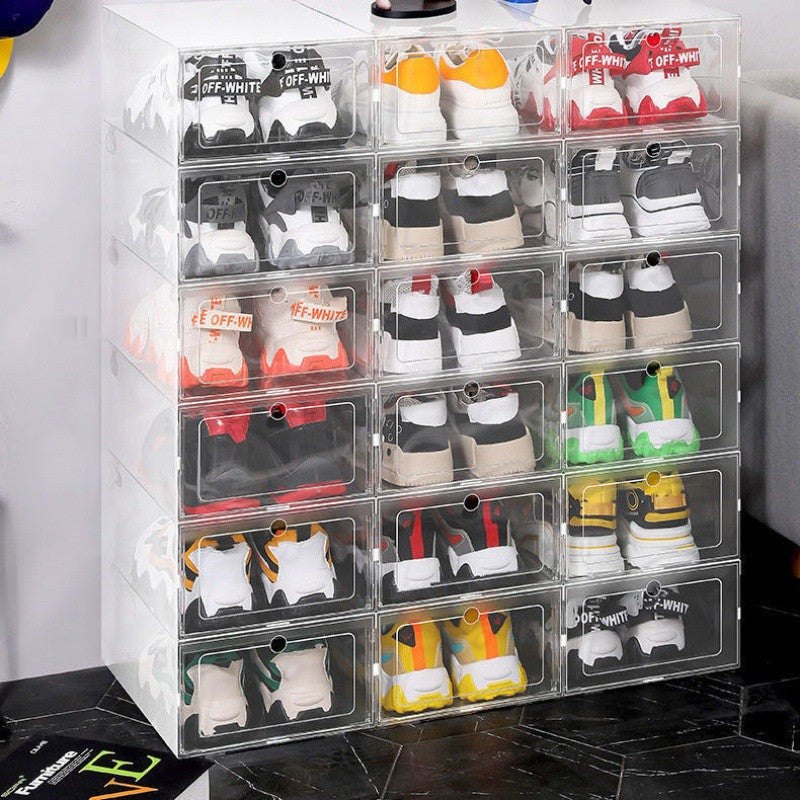 Transparent Plastic Clamshell  Shoe Storage Box