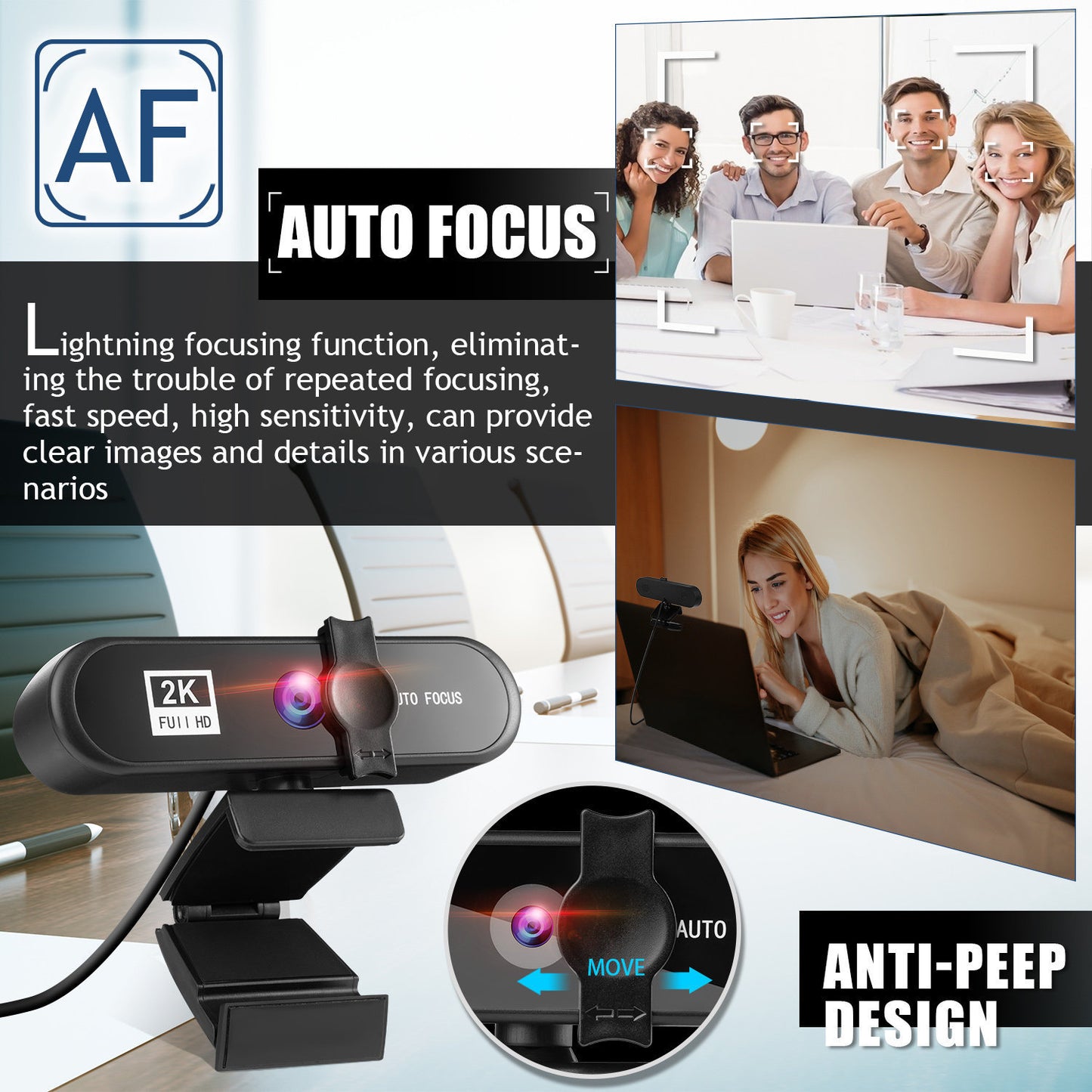 Beauty 4K Auto Focus Computer Camera  Network USB Live Webcam