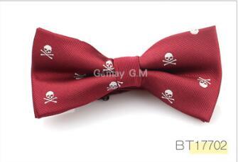 Krawatte aus Polyester mit Totenkopf-Motiv, Halloween-Party-Accessoires