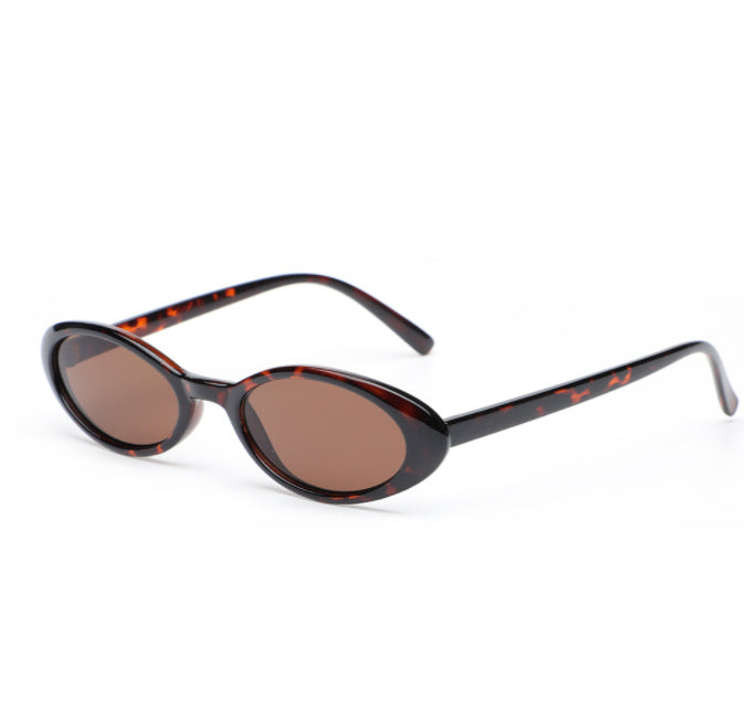 UV-proof Sunshade Small Oval Frame Sunglasses