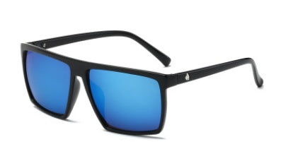 Geisterbrille Totenkopf Totenkopf Farbfilm Sonnenbrille Flut Männer Frauen quadratische Sonnenbrille Sport Froschspiegel