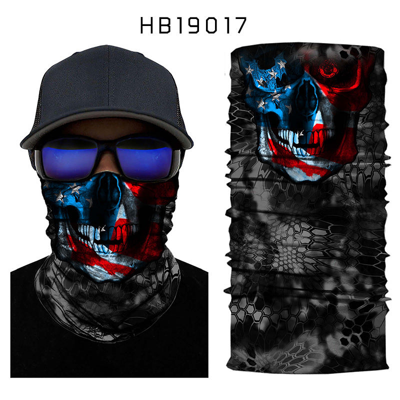 Totenkopf Outdoor Turban ständig wechselnder Zauberschal