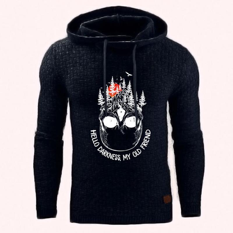 Kapuzenpullover mit Totenkopf-Print