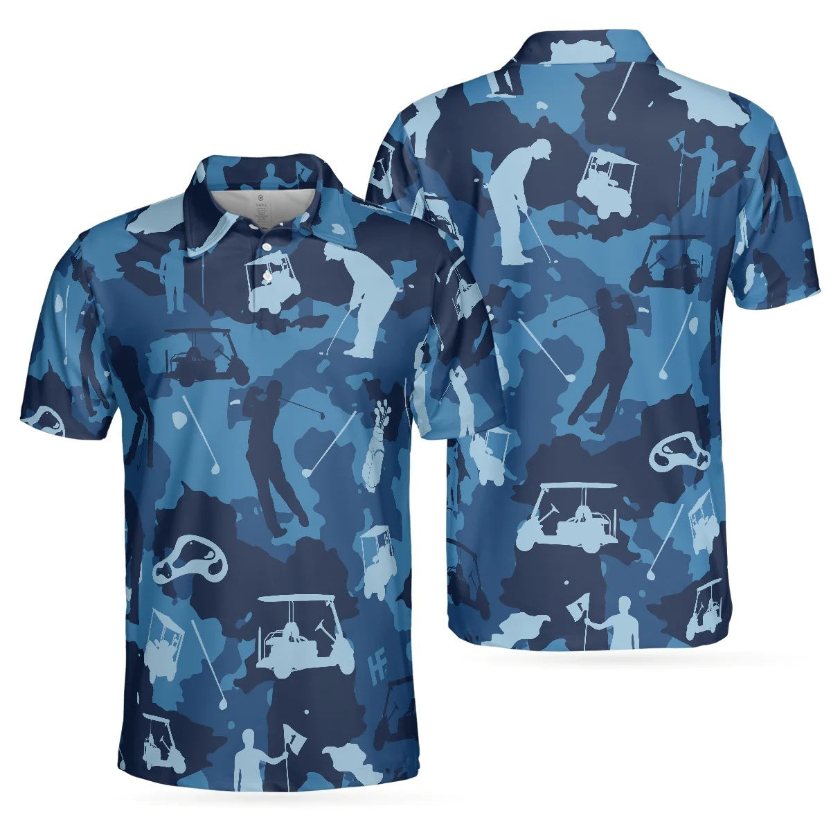 Men's Golf Skull Short Sleeve Shirt