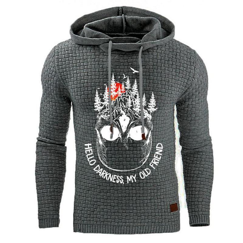 Kapuzenpullover mit Totenkopf-Print