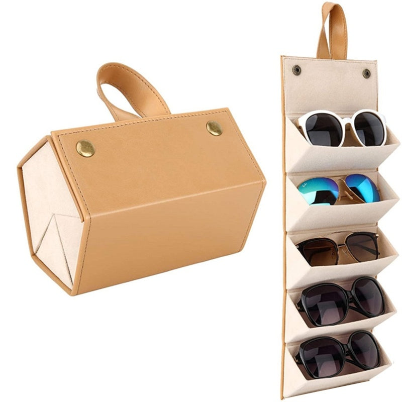 New Portable Folding Sunglasses Storage Box