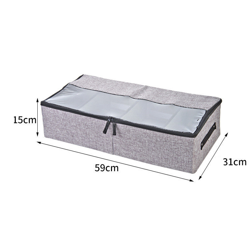 Storage Fabric Dust-proof And Moisture-proof Transparent Folding Shoe Box