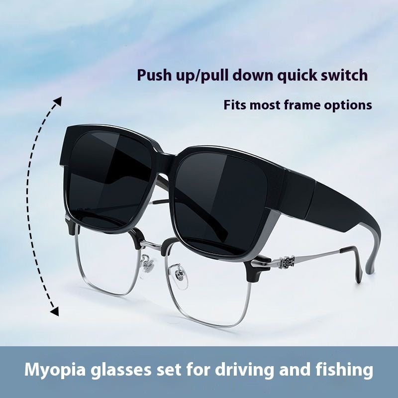 Lunettes de soleil myopes pour hommes pour la conduite et la pêche