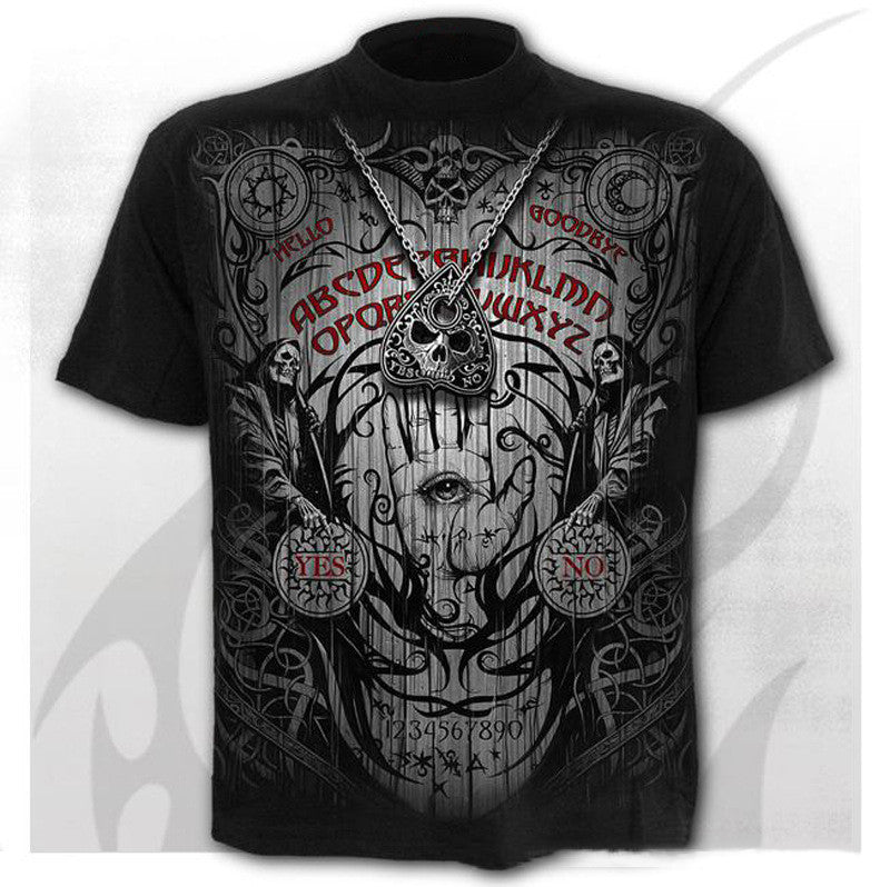 Men's Skull Digital Print Round Neck Short Sleeves