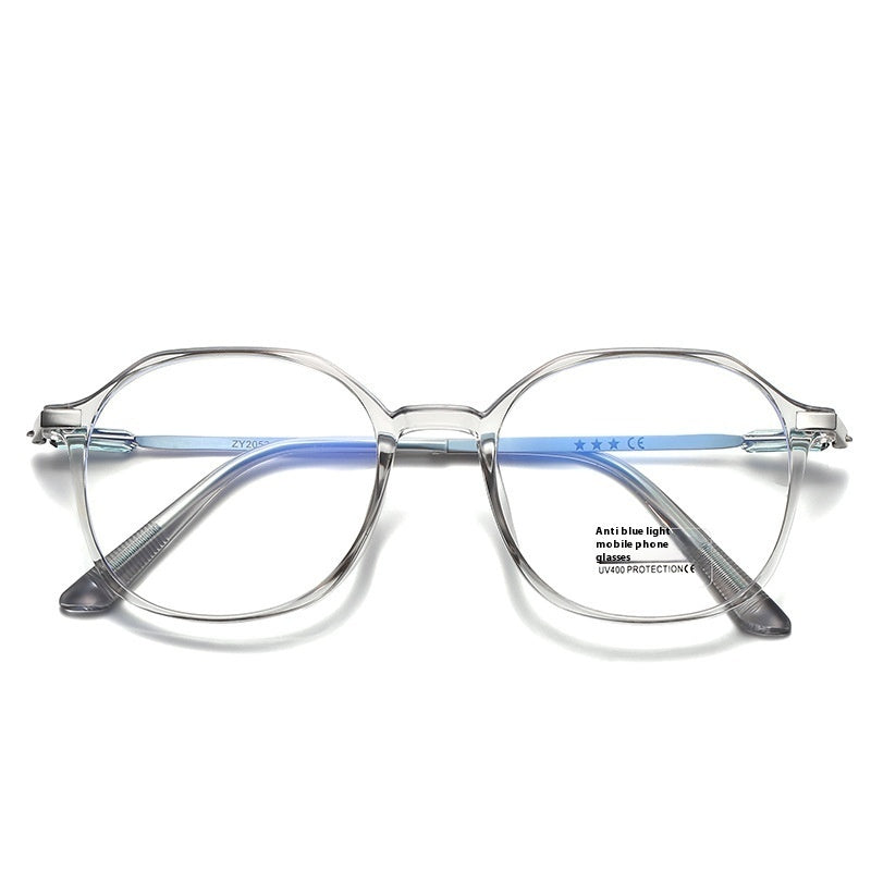 Polygon Anti-blue Light Plain Glasses For Bare Face