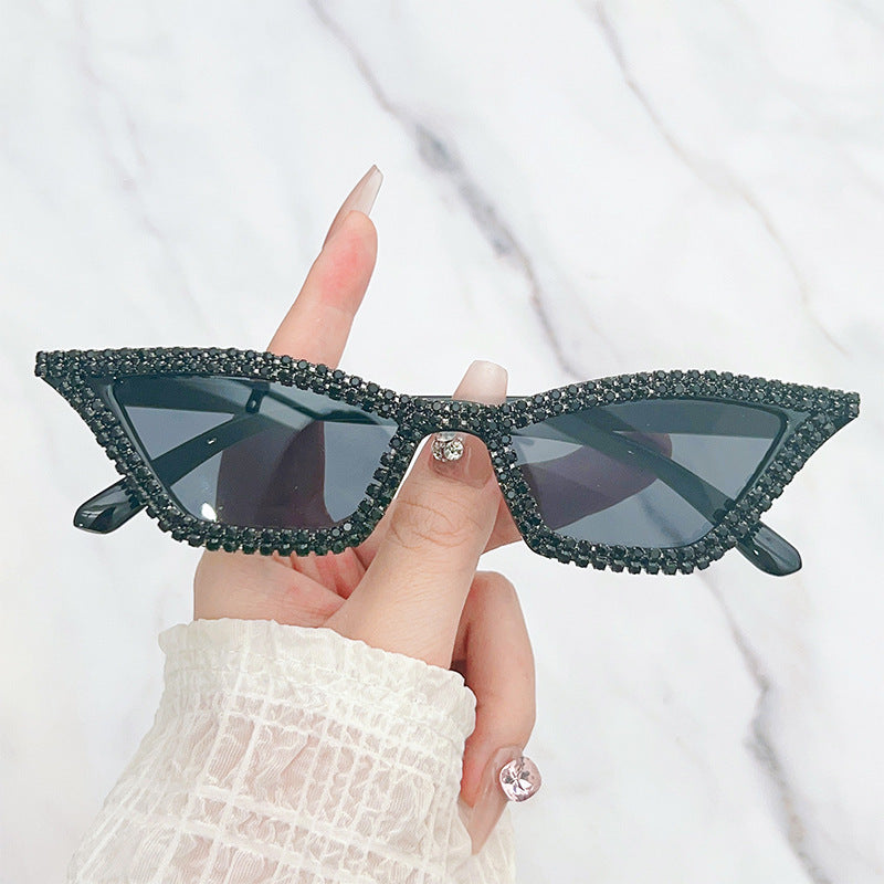 Classic Cat Eye Diamond Sunglasses Handmade Diamond