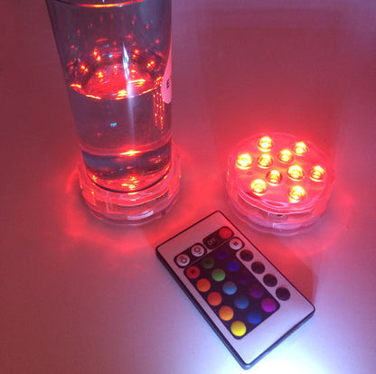 Light round candle lamp, LED for battery submersible lamp, waterproof candle lamp, decorative electronic candle lamp