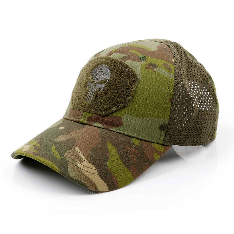 Baseball-Cap mit Totenkopf-Stickerei