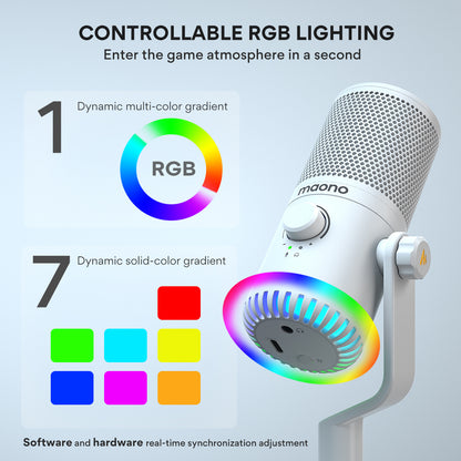 Microphone pour jeux informatiques Esports Bureau dédié