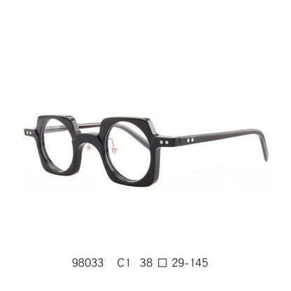 Plate Frame Retro Glasses Plain Light Mirror