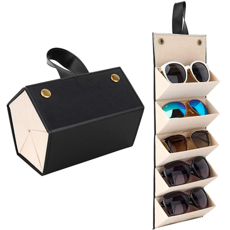 New Portable Folding Sunglasses Storage Box