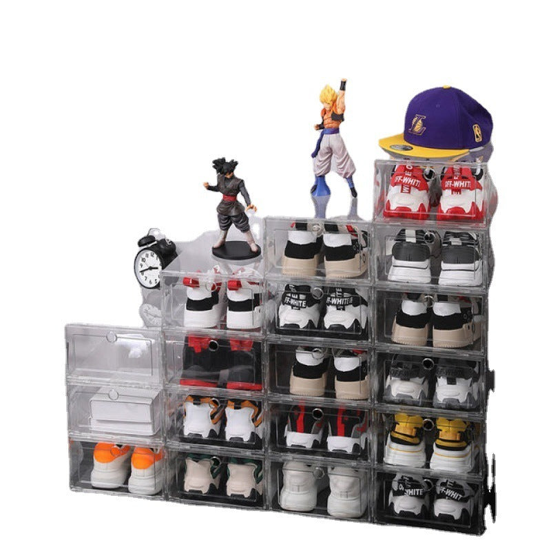 Transparent Plastic Clamshell  Shoe Storage Box