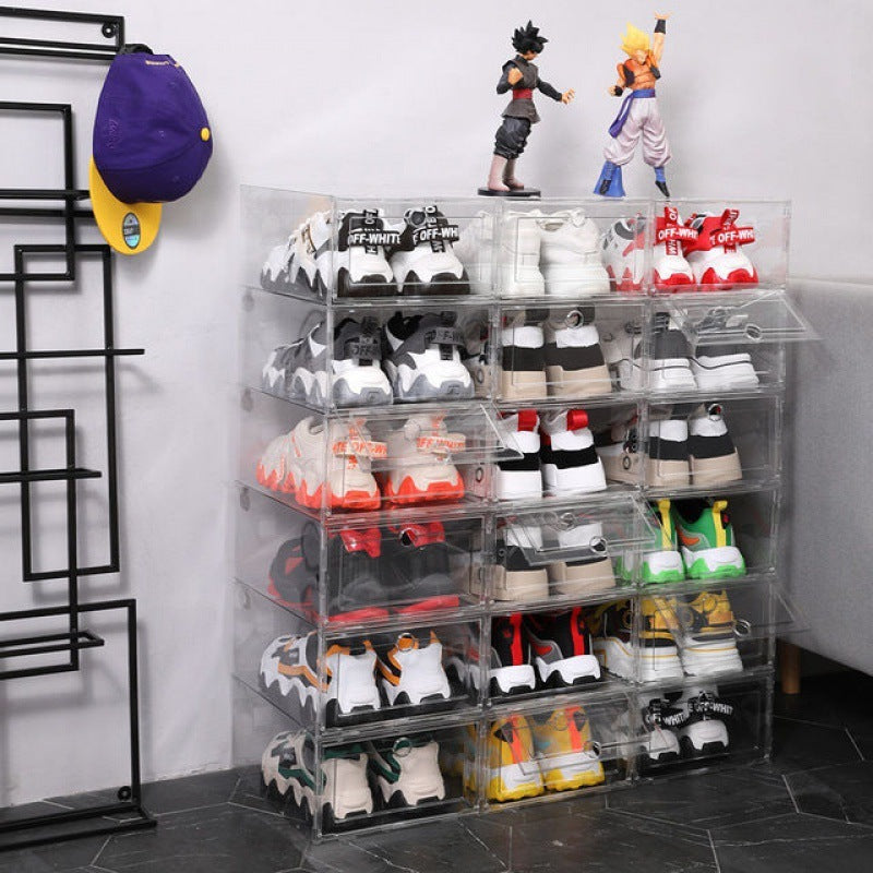 Transparent Plastic Clamshell  Shoe Storage Box