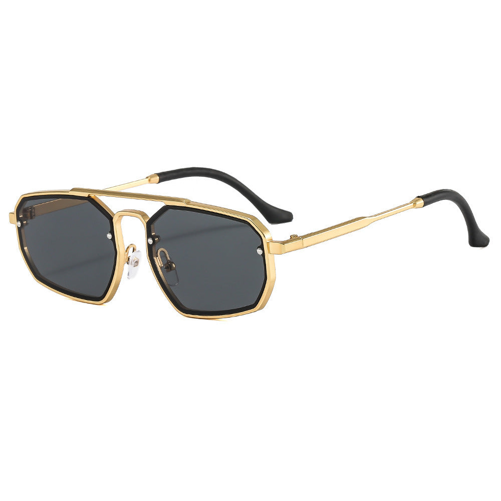 Women's Sunglasses High-grade Irregular Sunglasses To Make Big Face Thin-looked UV-proof Ins Style