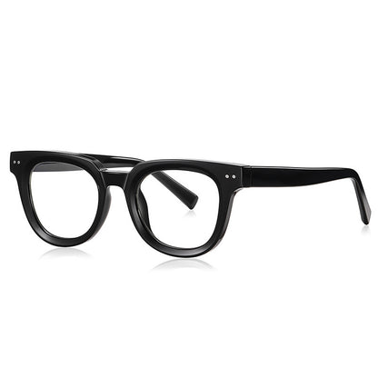 Retro Plain Glasses Simple Rivet Anti Blue-ray Glasses Frame