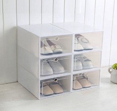 Transparent shoe box