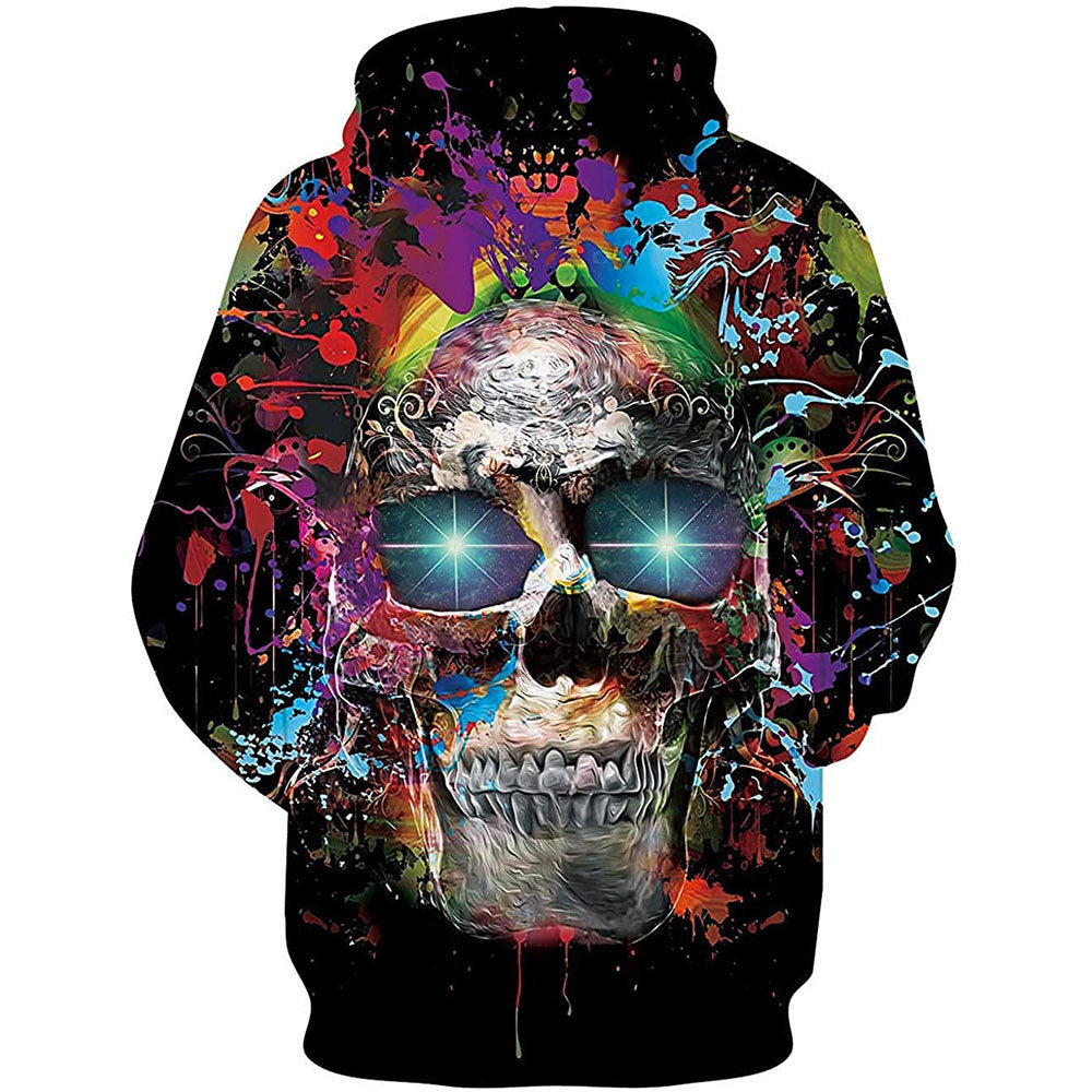 Colorful Skull Eyes Digital Printing Leisure