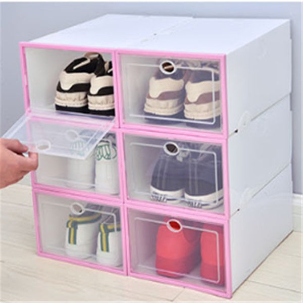 Transparent shoe box