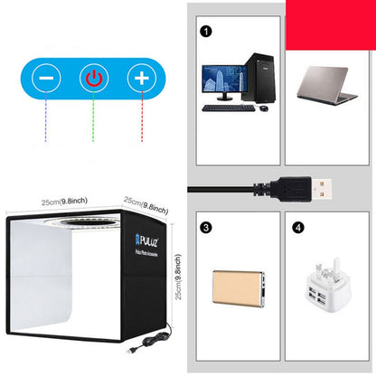 Kit de studio portable avec éclairage annulaire