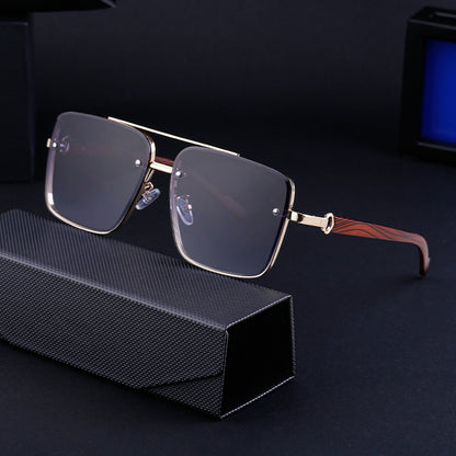 European And American Square Cut Sunglasses For Men