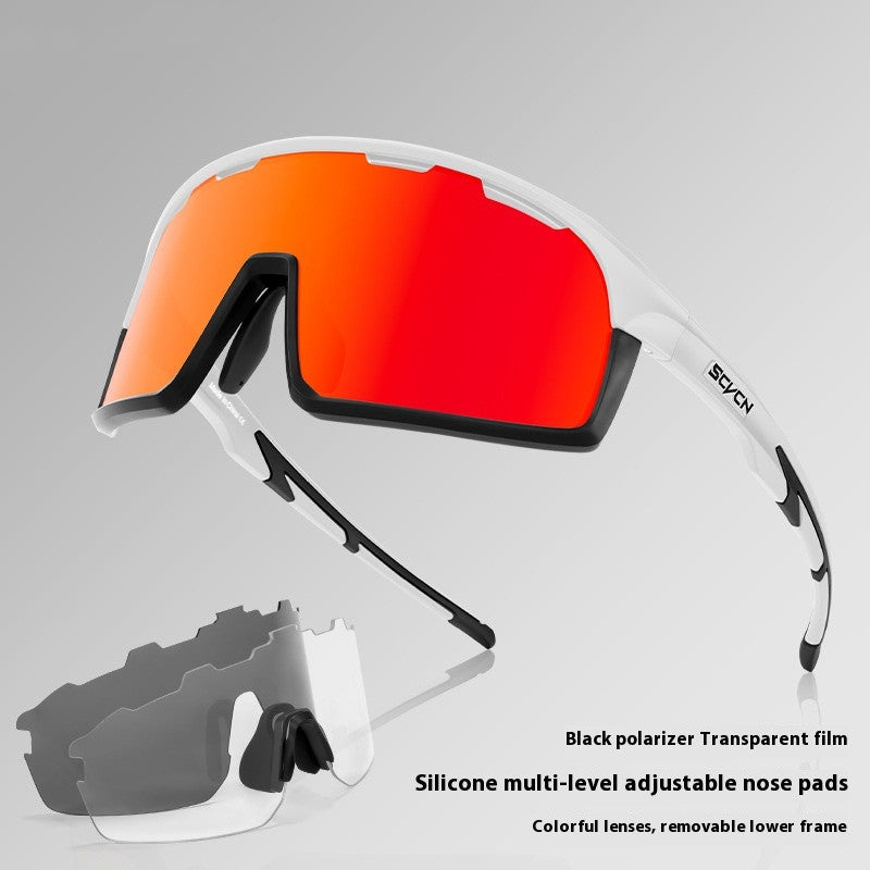 Neu Dual-form Outdoor Radfahren Sportbrille Mountainbike UV Schutz Brille