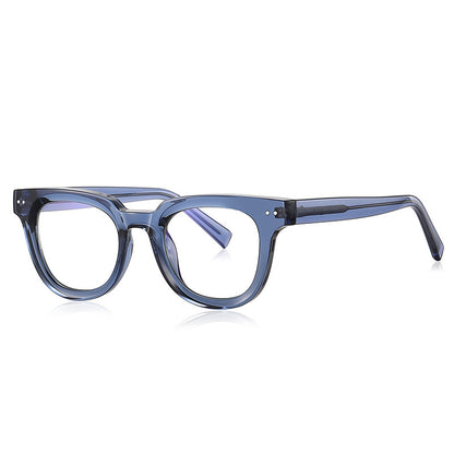 Retro Plain Glasses Simple Rivet Anti Blue-ray Glasses Frame