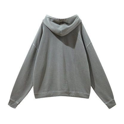 Skull And Human Bone Print Sweatshirt Loose Hood