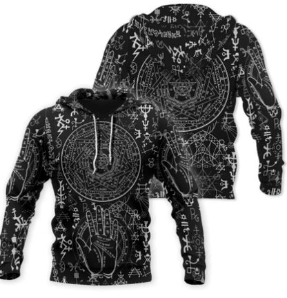 3D Printing Skull Pattern Men's Hoodie