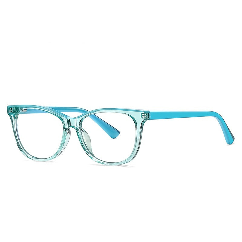 Fashion Colorblock Anti-blue Ray Youth Glasses