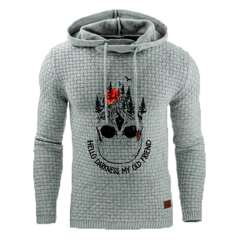 Kapuzenpullover mit Totenkopf-Print