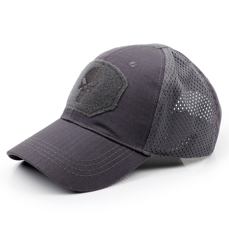 Baseball-Cap mit Totenkopf-Stickerei