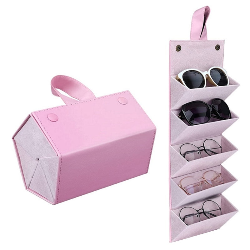 New Portable Folding Sunglasses Storage Box