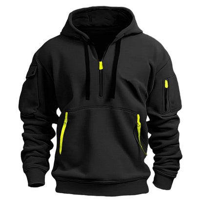 Cotton Dropped Shoulder Hooded Sweatshirt Men's Women's Plus Size Loose Pullover Fashion Sweatshirt