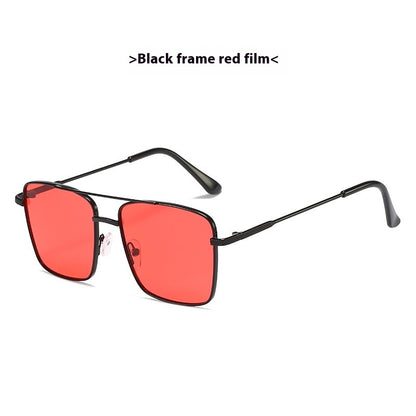 Metal Frame Sunglasses Retro Europe And America Ocean Lens