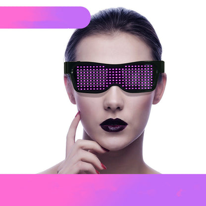 Bluetooth connected luminous glasses led shutter atmosphere Sunglasses