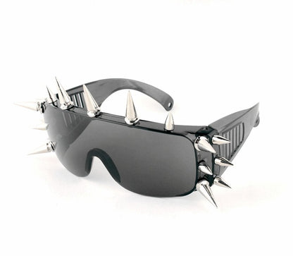 Handmade fashion cool personality fashion rivet sunglasses