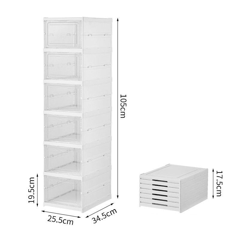 Keine Installation Verdickter Schuhkarton Transparenter Schrank Aufbewahrungsschrank Home Schuhregal