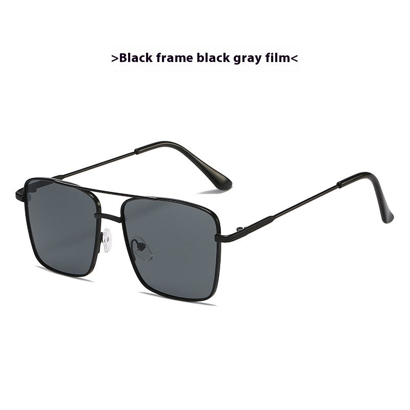 Metal Frame Sunglasses Retro Europe And America Ocean Lens